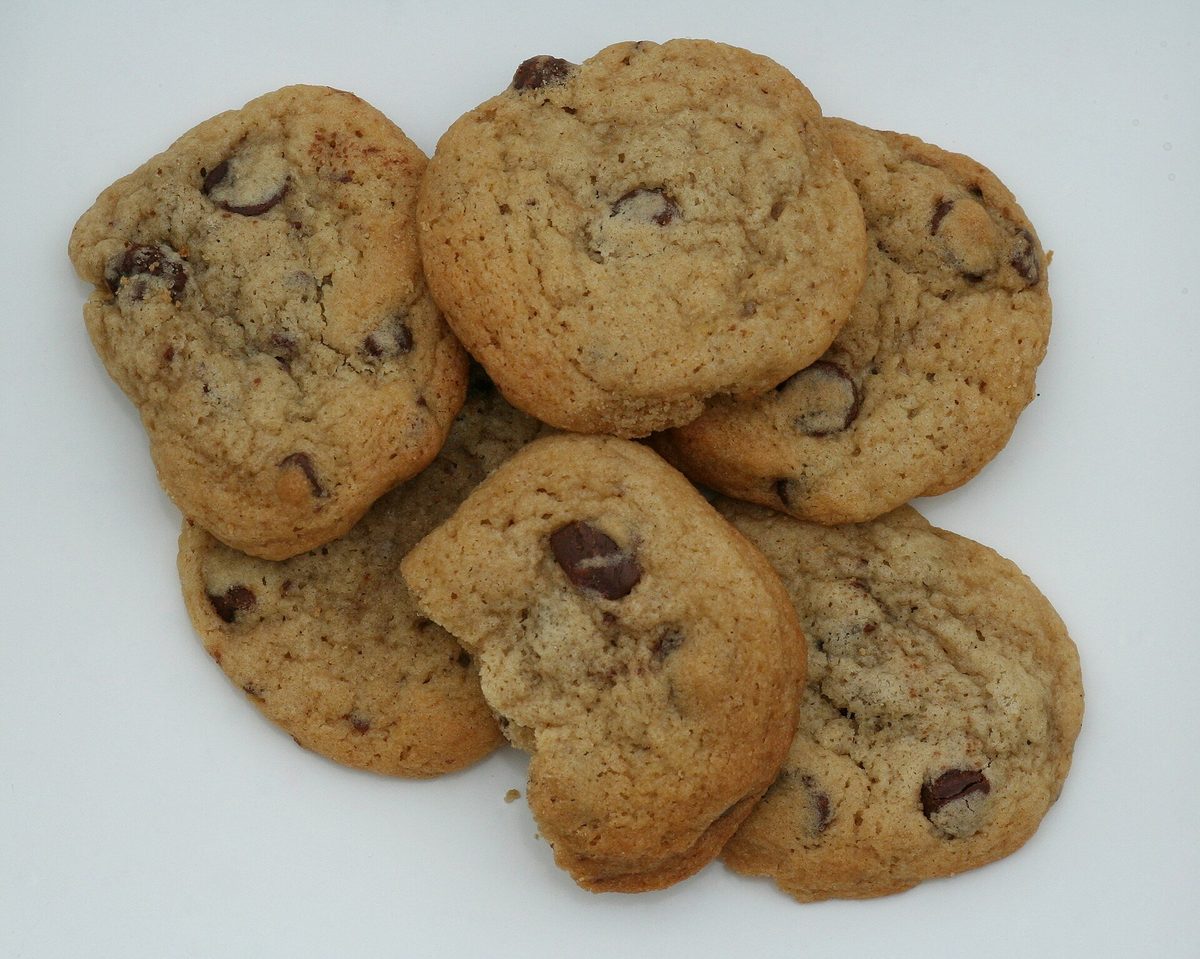 Stock photo representing Chocolate Chip Cookies — Halved Batch