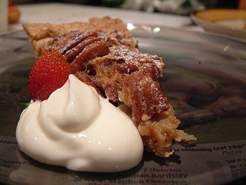 Stock photo representing Cream Cheese Pecan Pie