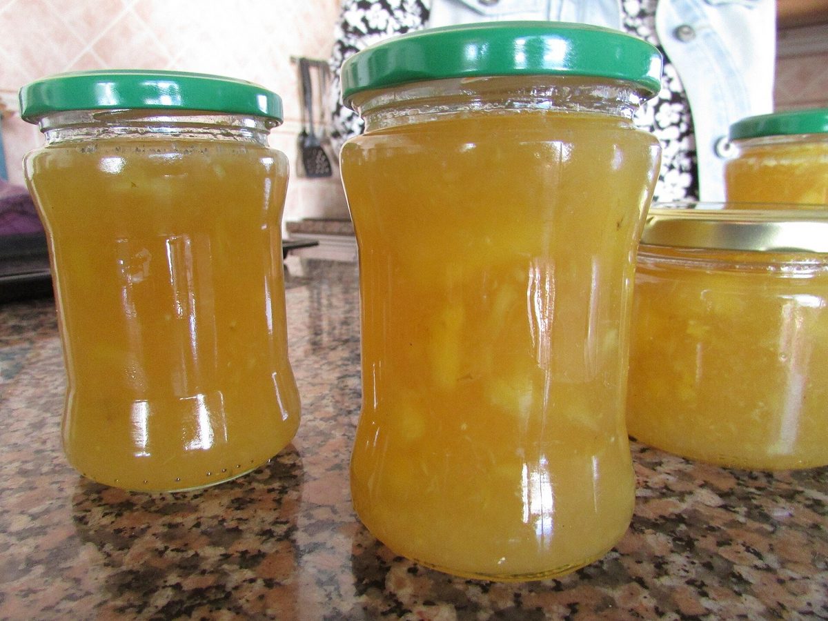 Stock photo representing Rustic Apple-Rhubarb Jam