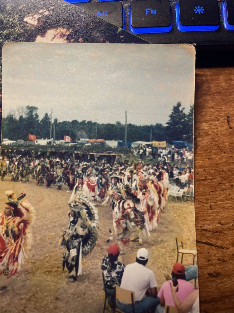 Bob at a pow wow on Manitoulin Island